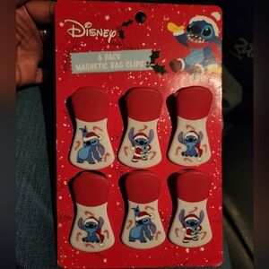 Disney Stitch Magnetic Chip Clips. NWT